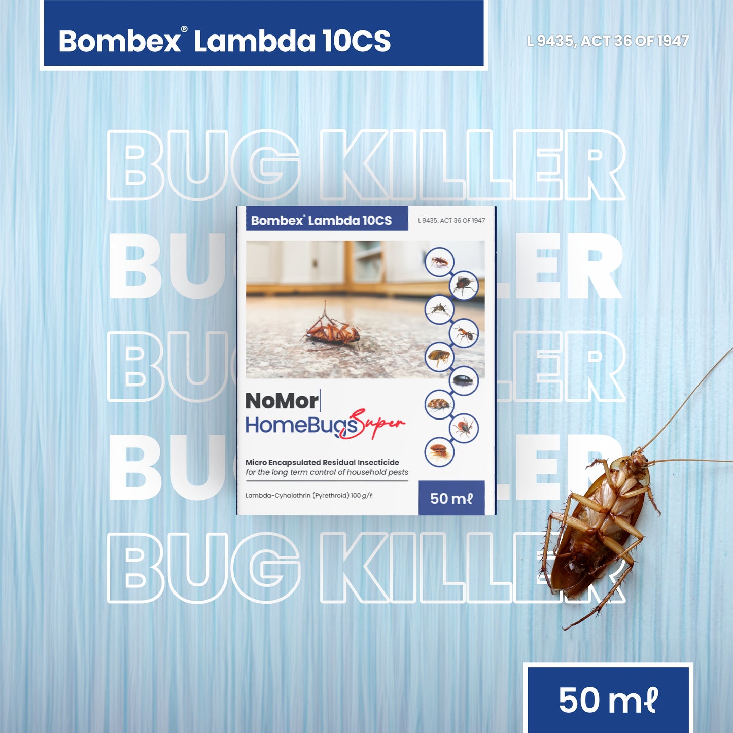 NoMor HomeBugs Super Bombex® Lambda 10CS